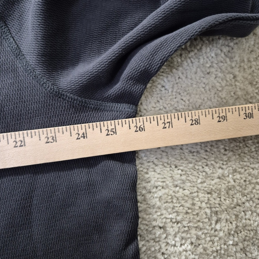 Carbon 2 Cobalt Henley Shirt Mens XL Black Cotton Heavy Preppy Minimal Outdoor - Picture 5 of 7